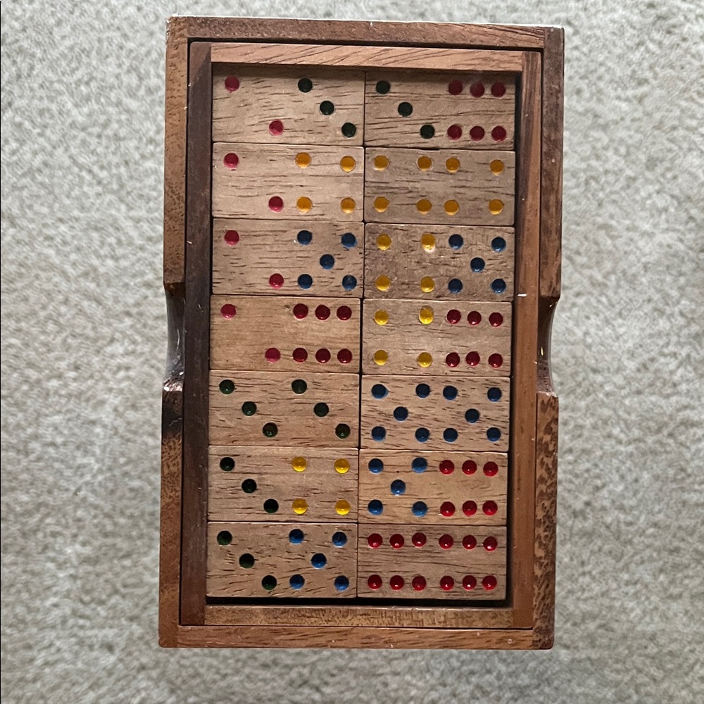 Double Six Dominoes Set